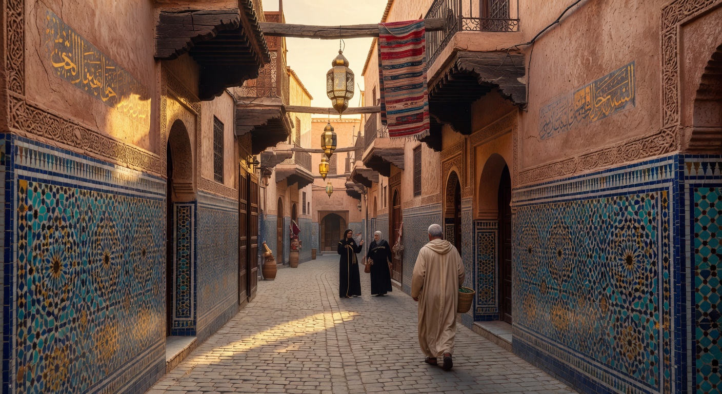 Morocco medina
